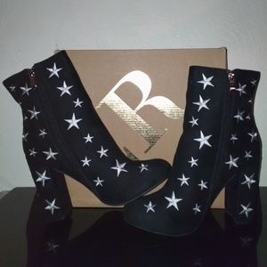 Black Suede Starred Boots Charlotte Russe 🔔NEW 🔔